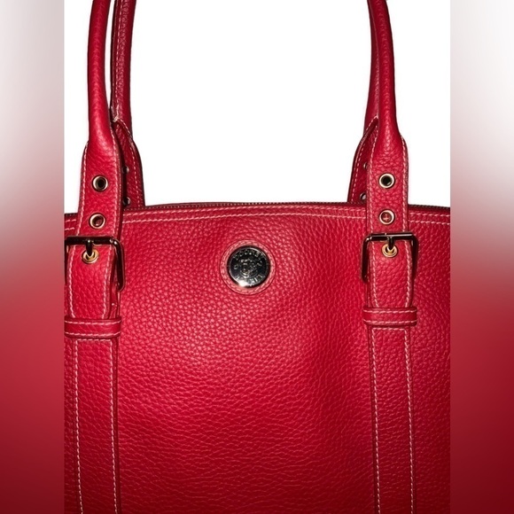 Dooney&Bourke Red Pebbled Leather Satchel /Top Handle Bag NWOT - Picture 10 of 13